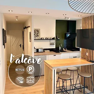 L'alcove - T2 Calme, Terrasse & Parking Prive Appartement